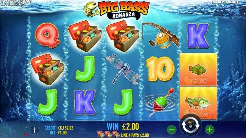 Big Bass Bonanza slot screenshot
