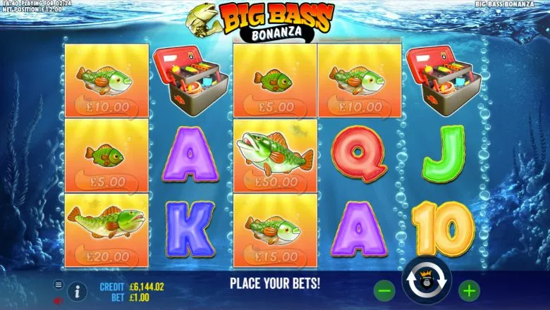 Big Bass Bonanza slot screenshot