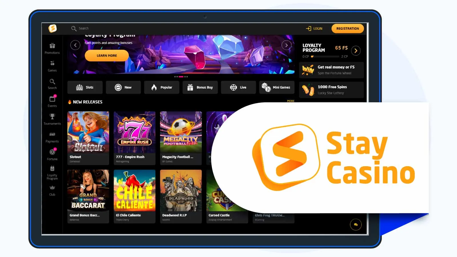 StayCasino Best Casino with No Deposit Free Spins NZ